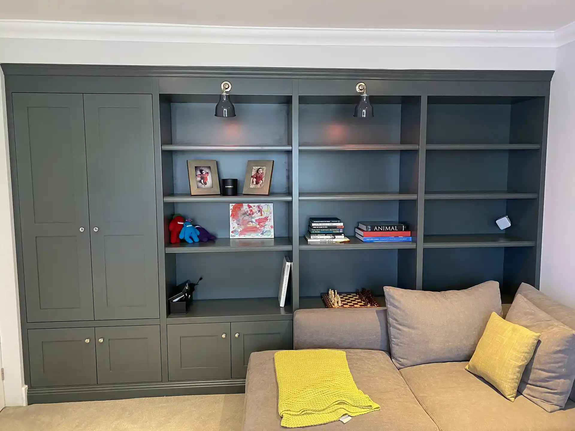 handmade shelving units built in sussex & surrey