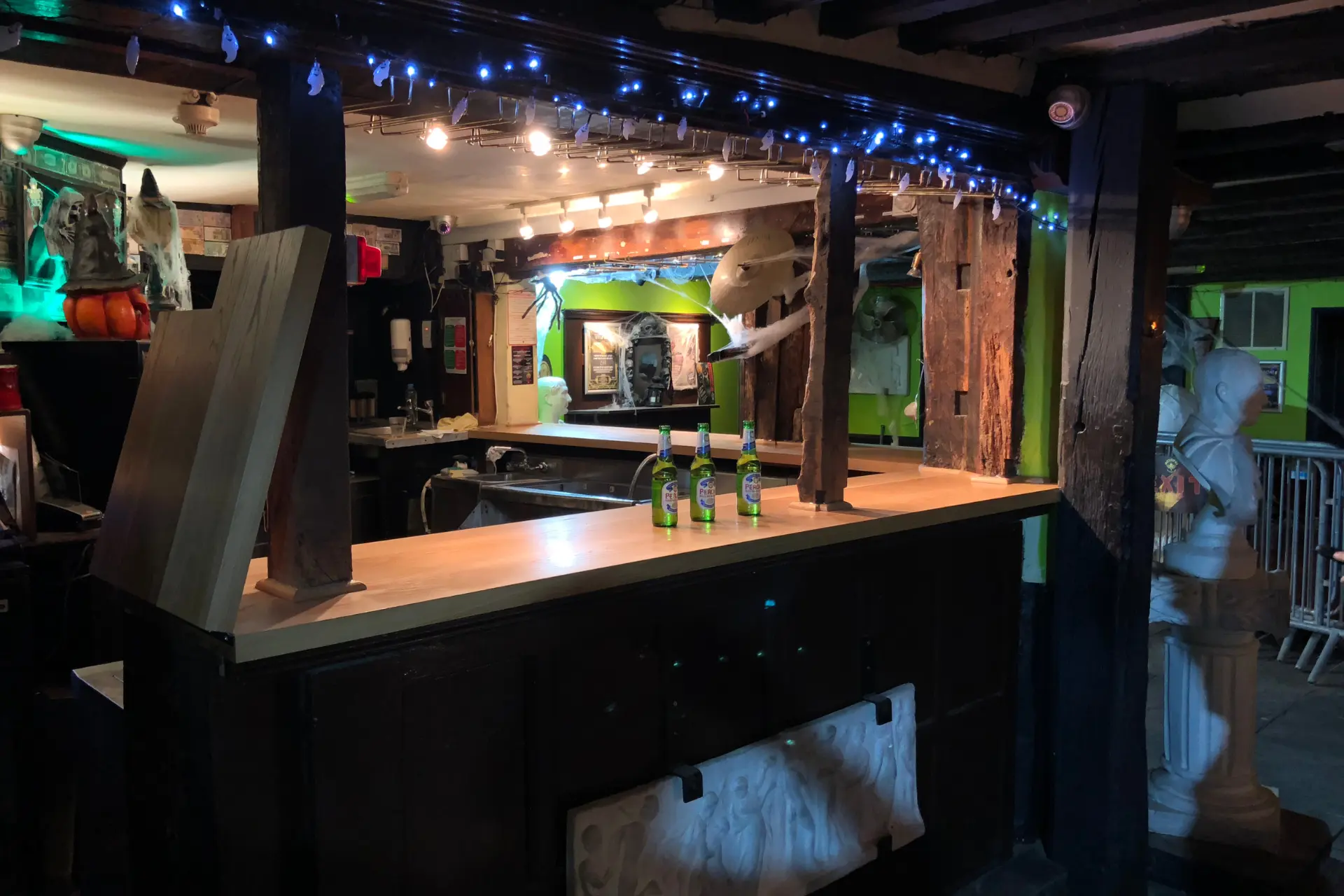 bespoke bar in garden room
