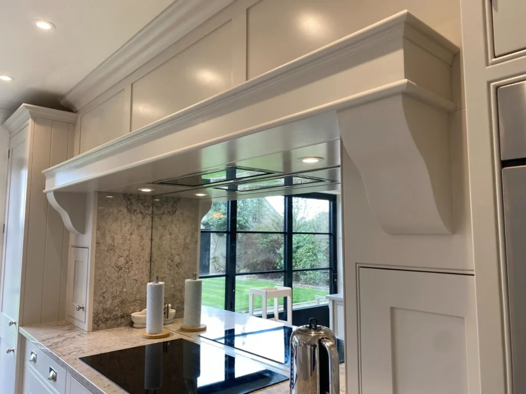 Shaker Kitchen with a Curved Island
